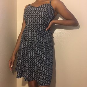 Old Navy Black and White Cami Dress